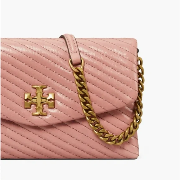 Tory Burch Chain Wallet Kira Chevron Moto Bag - Picture 4 of 4